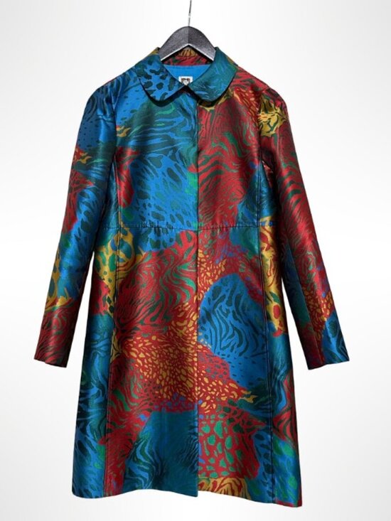 Anne Klein Jackets & Blazers - ANNE KLEIN Single Breasted A-Line Topper Jacket Multi-Color Size 6